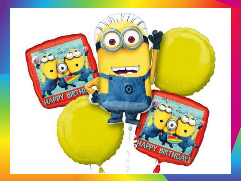 Minion Balloon Bouquet by Glitz N Twists
