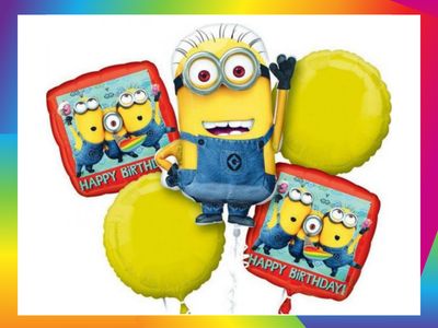 Minion Balloon Bouquet by Glitz N Twists