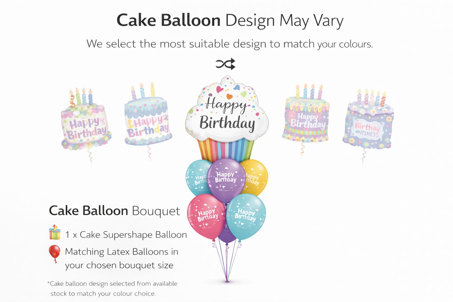 Cake Balloon Bouquet