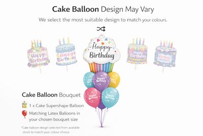 Cake Balloon Bouquet