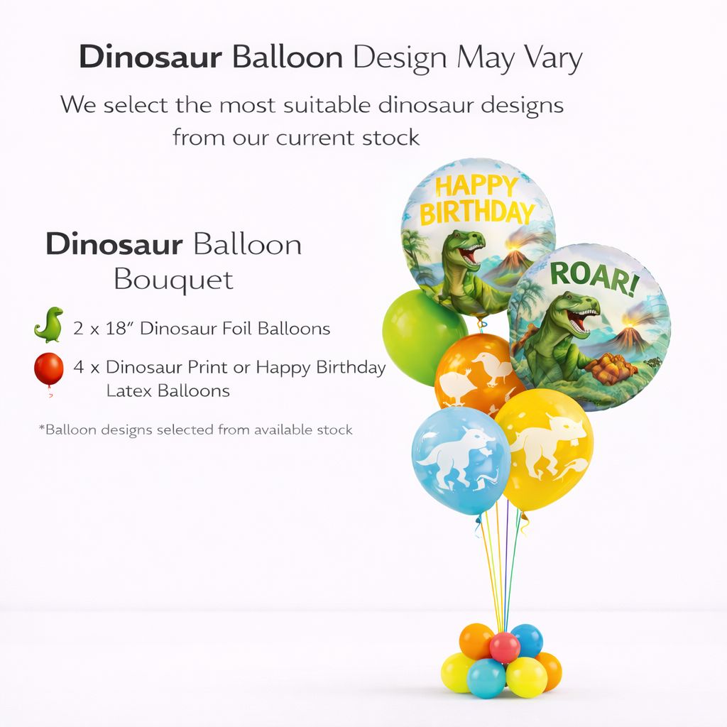 Dinosaur Balloon Bouquet - mini
