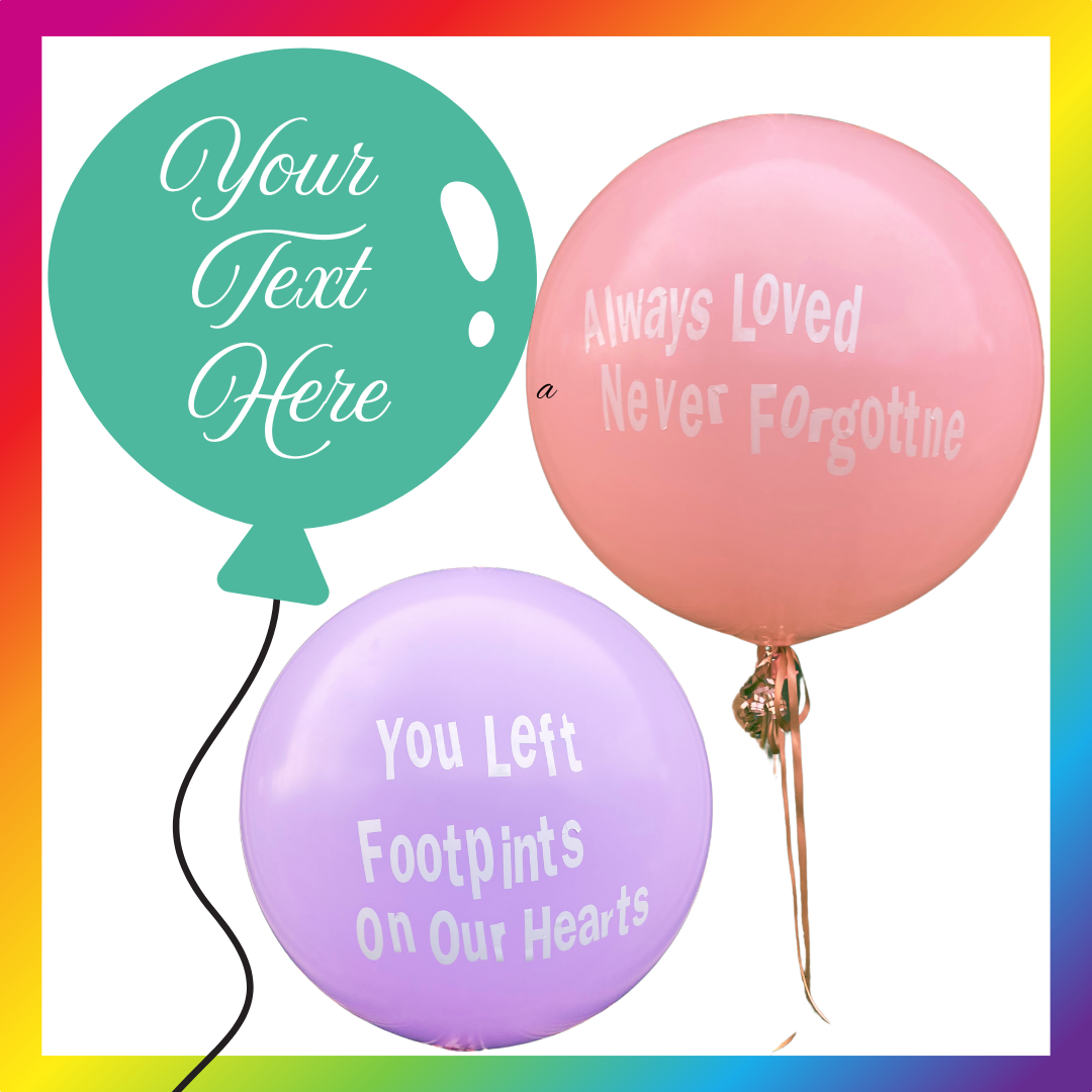 Jumbo Balloon -Personalised by Glitz N Twists