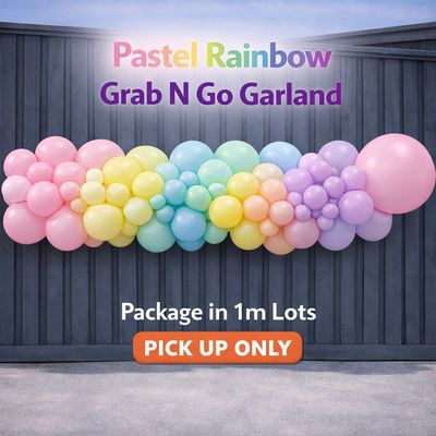 Pastel Rainbow -Grab N Go Garland- Organic - per meter