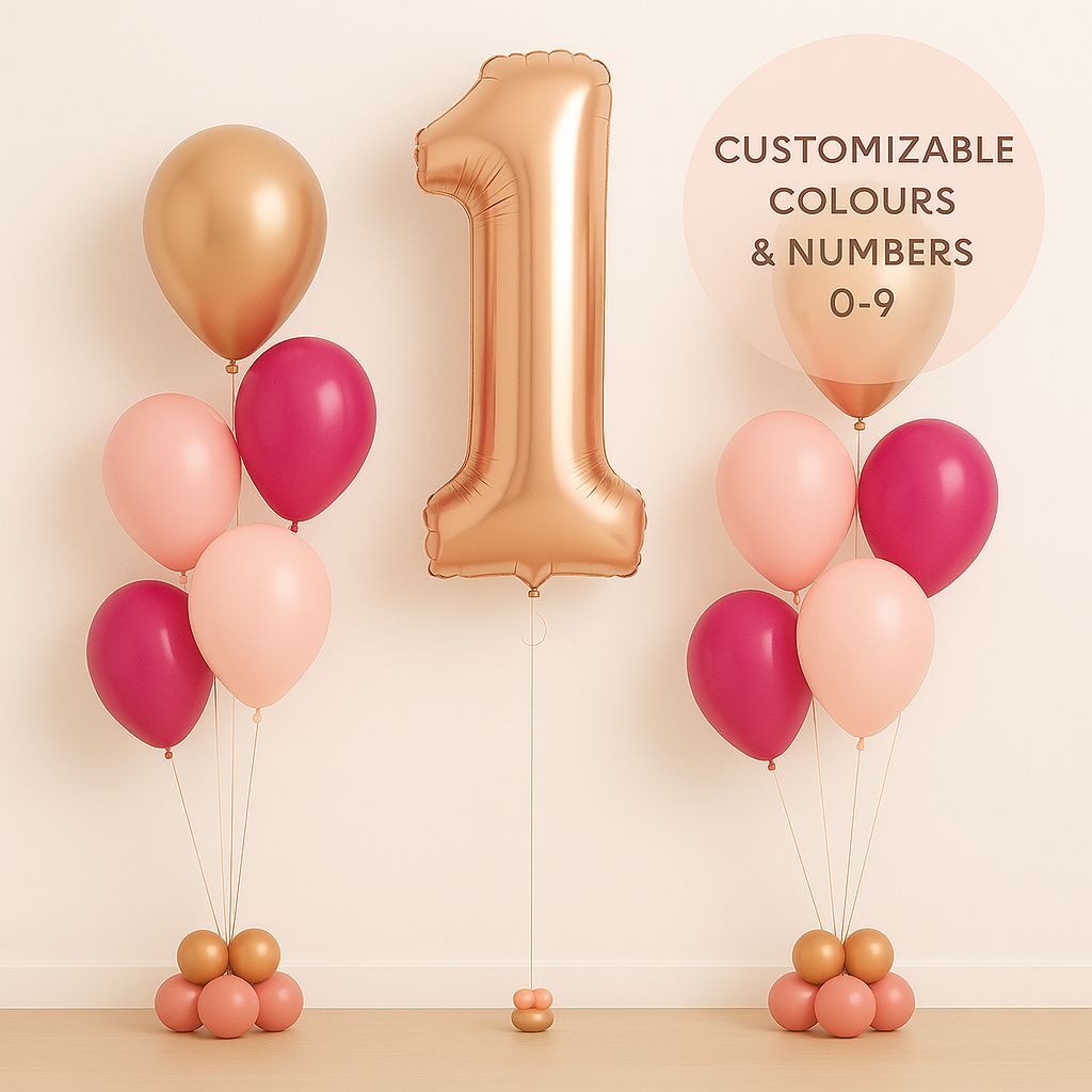 Single Number Helium Bundle by Glitz N Twists