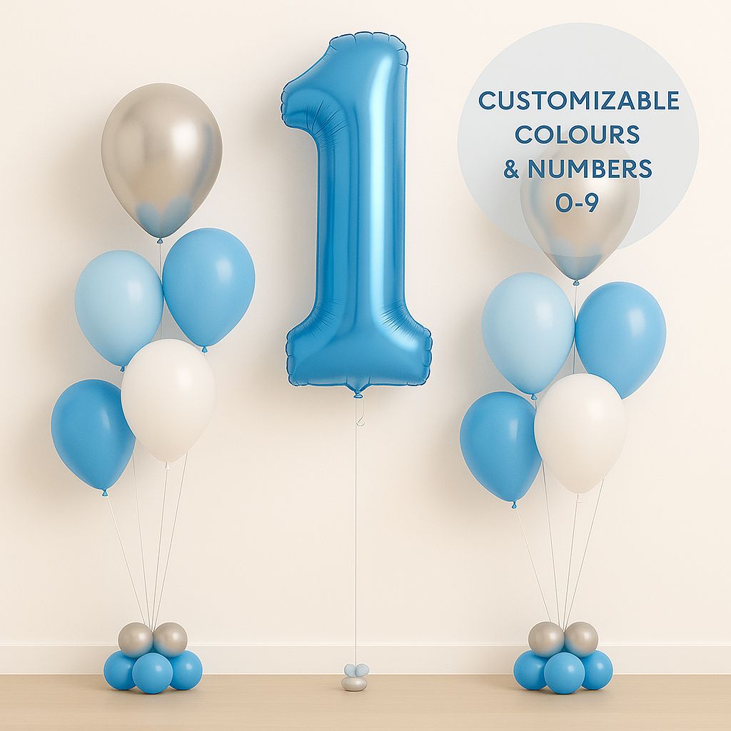 Single Number Helium Bundle – detail view 1 by Glitz N Twists