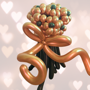 Twist of Fate- Balloon Flower Bouquet – detail view 1 by Glitz N Twists