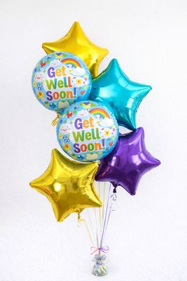 Get Well Soon Balloon Bouquets-Latex-Free