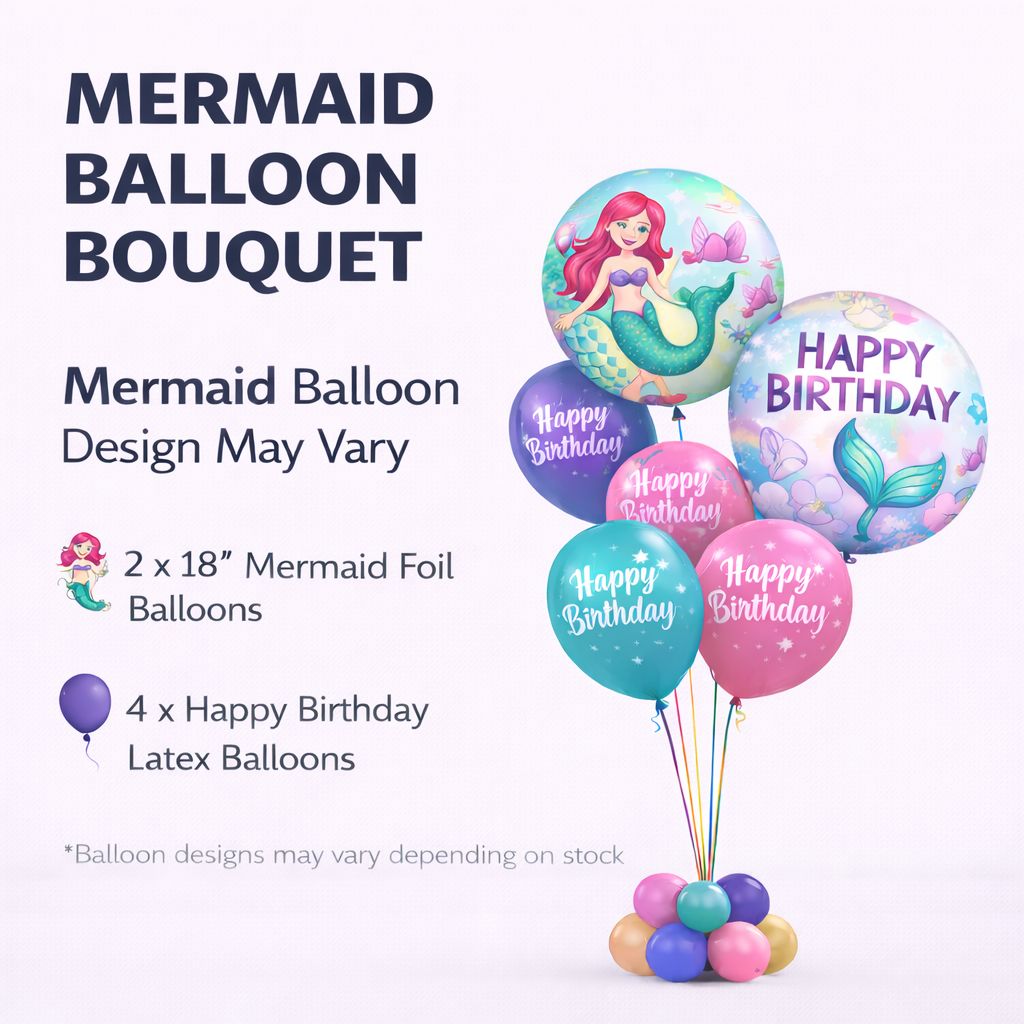 Mermaid Balloon Bouquet - mini