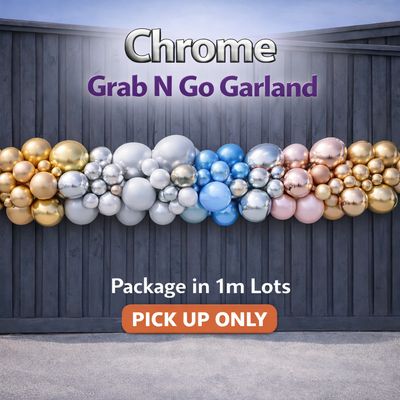 Chrome -Grab N Go Garland- Organic - per meter