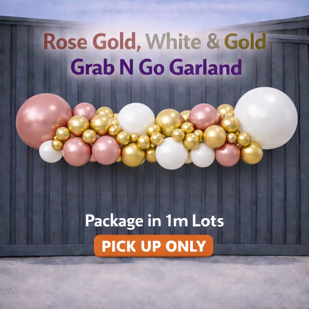 Rose Gold White N Gold -Grab N Go Garland- Organic - per meter
