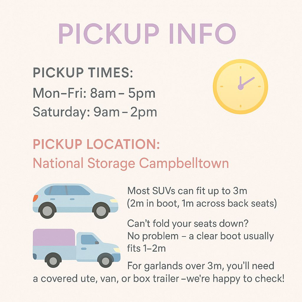 Standard + Chrome -Grab N Go Garland- Organic - per meter