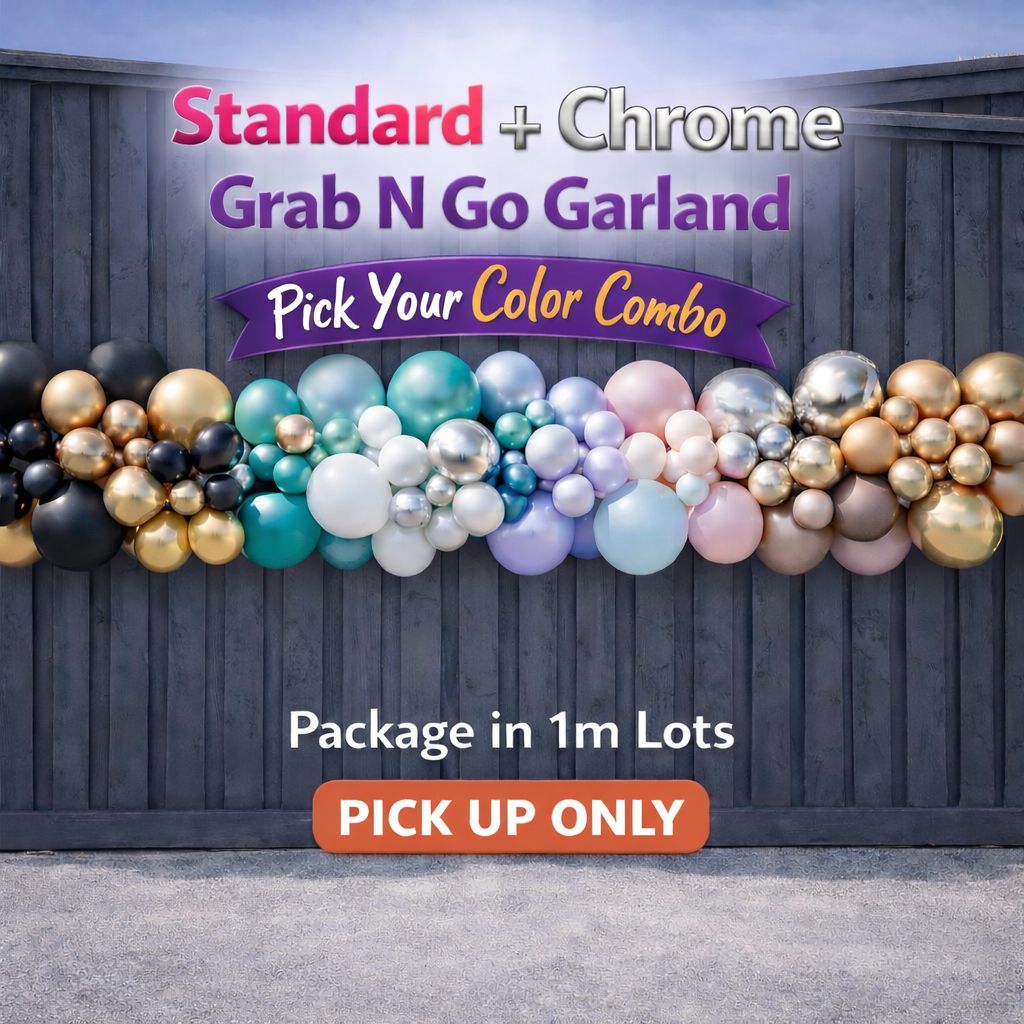Standard + Chrome -Grab N Go Garland- Organic - per meter