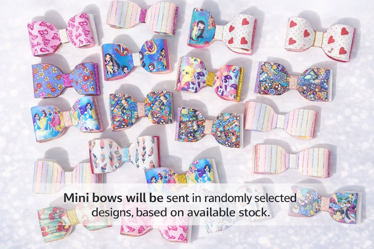Mini Bow -randomly selected designs, based on available stock.