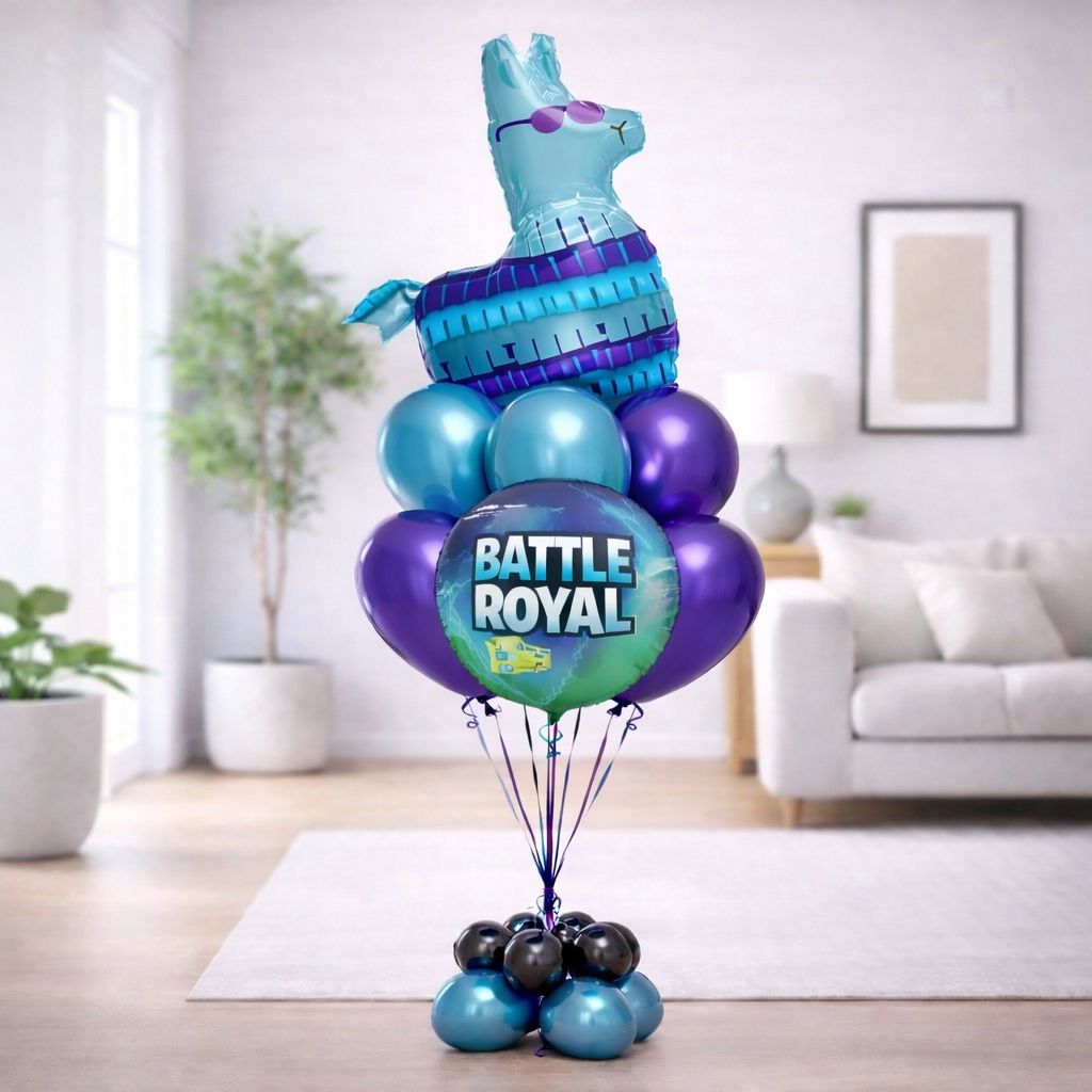 Llama Battle Royal Balloon Bouquet