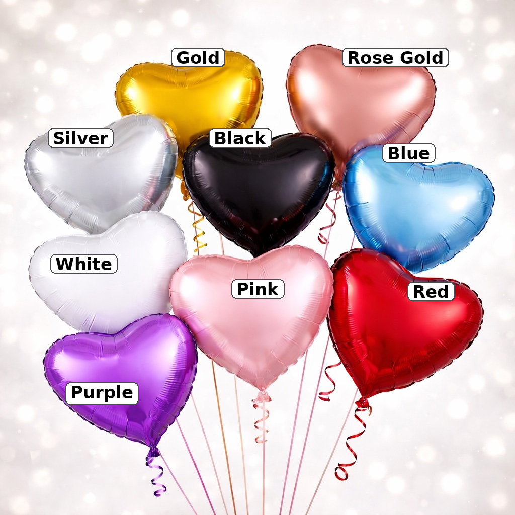 FOIL HEART-Pick Your Colour