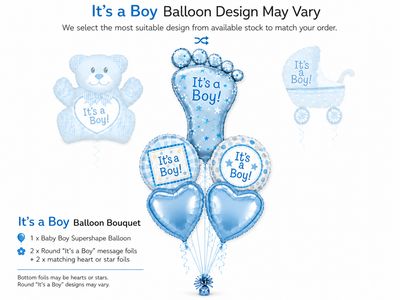 It's A Boy - Balloon Bouquet
