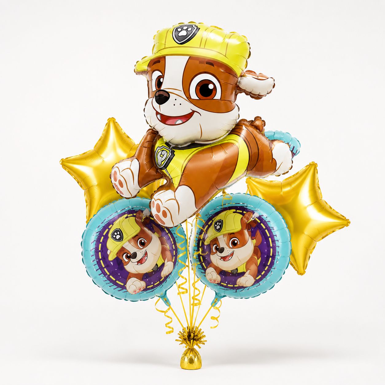 Paw Patrol Rubble - Balloon Bouquet
