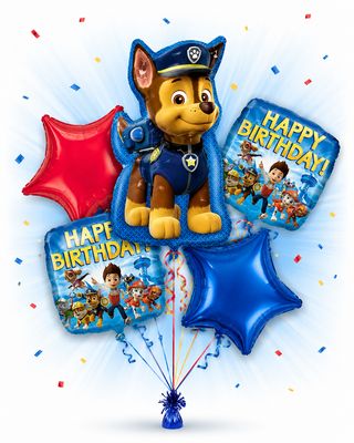 Paw Patrol -Chase- Balloon Bouquet by Glitz N Twists