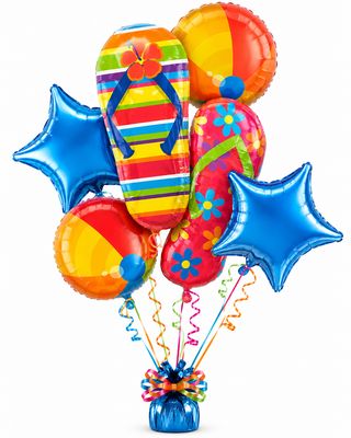 Beach Party - Balloon Bouquet by Glitz N Twists