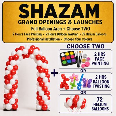 SHAZAM — GRAND OPENING &amp; LAUNCH PACKAGE