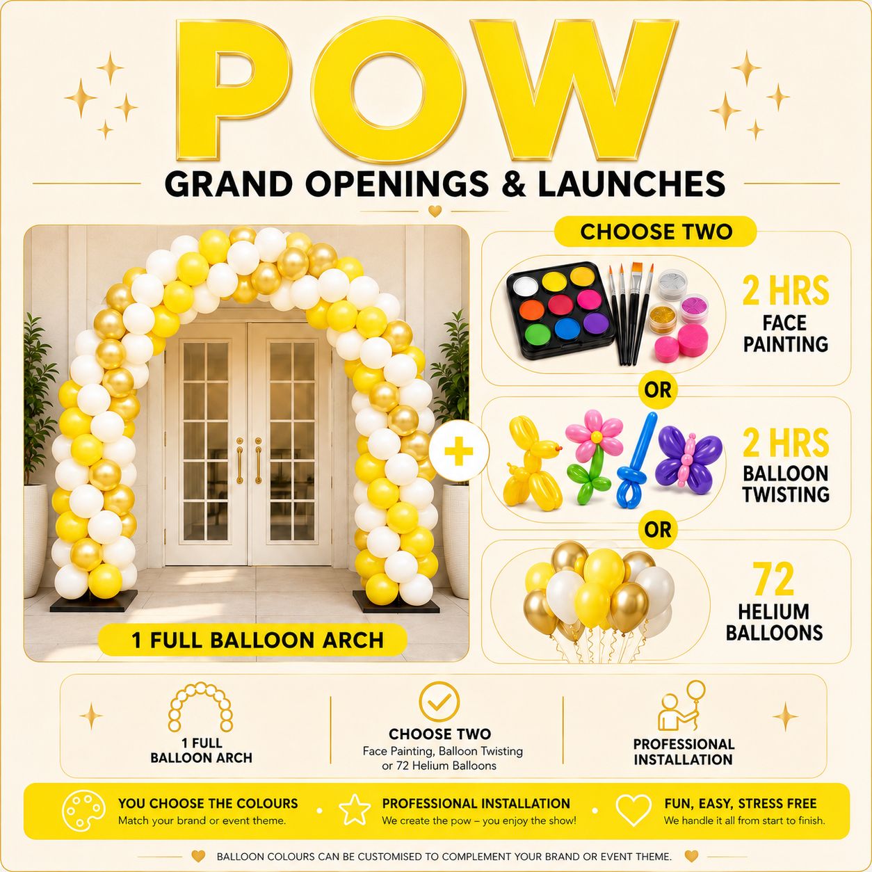 POW— GRAND OPENING &amp; LAUNCH PACKAGE