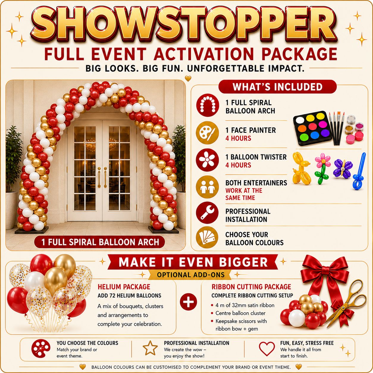 SHOWSTOPPER — FULL EVENT ACTIVATION PACKAGE