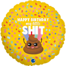 Cheeky Poop Birthday - 18-inch Foil Balloon