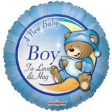 This Little Baby Boy Teddy - 18-inch Foil Balloon