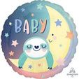Baby Sloth on the Moon - 18-inch Foil Balloon
