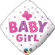 Baby Girl Diamond - 18-inch Foil Balloon