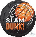 Slam Dunk Basketball - 18-inch Foil Balloon