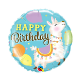 Happy Birthday Aqua Unicorn - 18-inch Foil Balloon