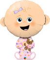 Smiling Baby Girl - Supershape Foil Balloon
