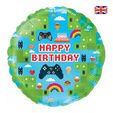 Happy Birthday Robots - 18-inch Foil Balloon