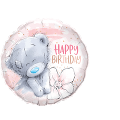 Happy Birthday Pink Tatty Teddy - 18-inch Foil Balloon