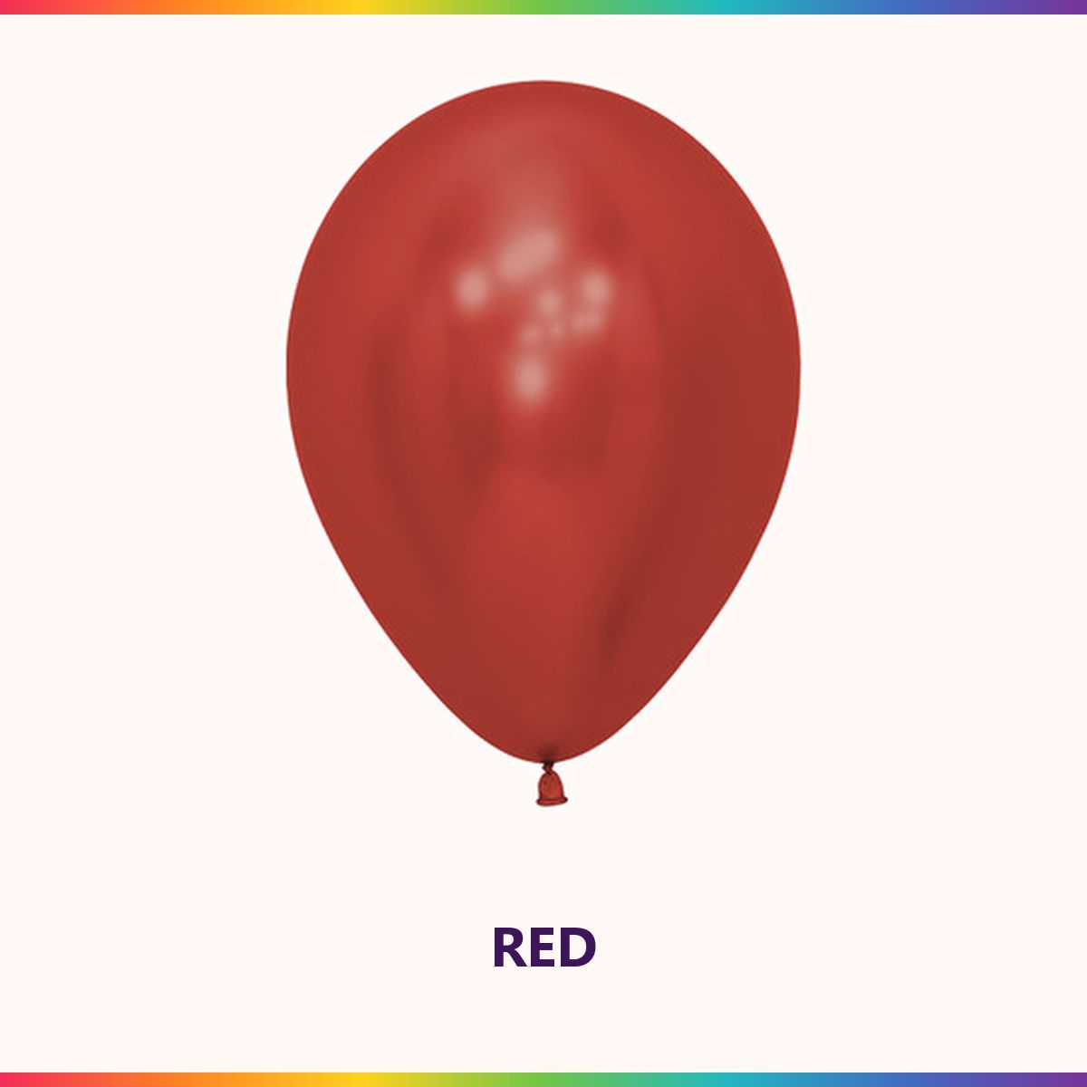 Reflex Red single latex balloon colour