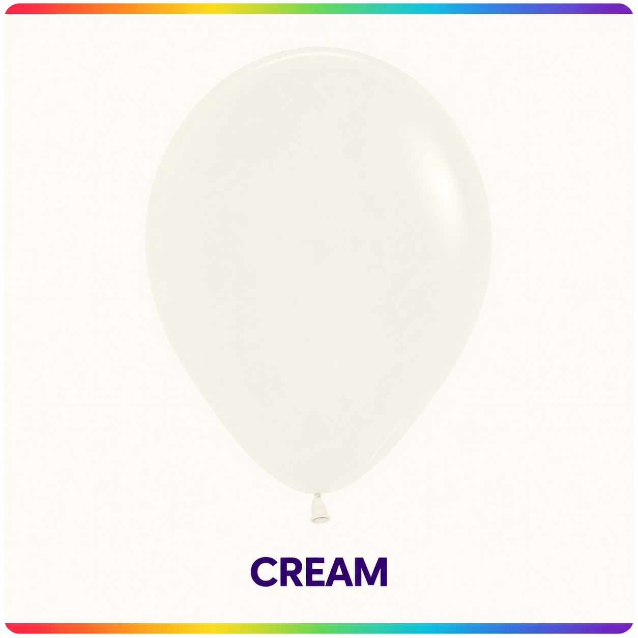 Cream - Single Latex Balloon