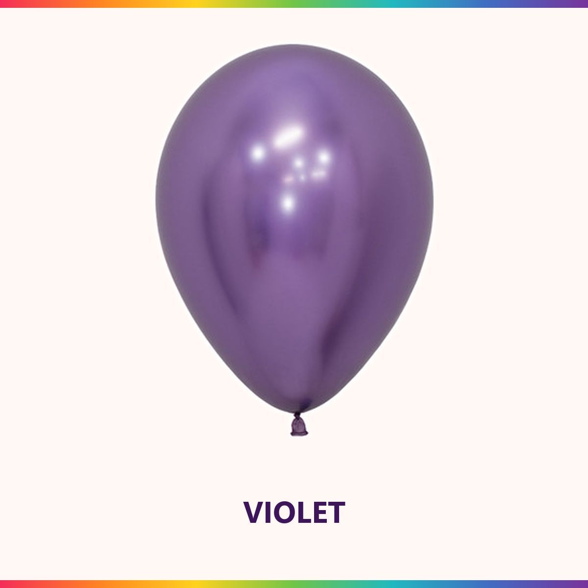 Reflex Violet single latex balloon colour