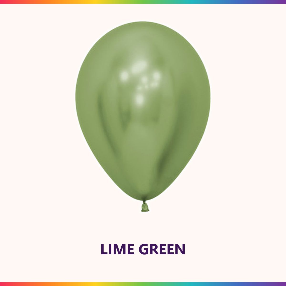 Reflex Lime Green single latex balloon colour