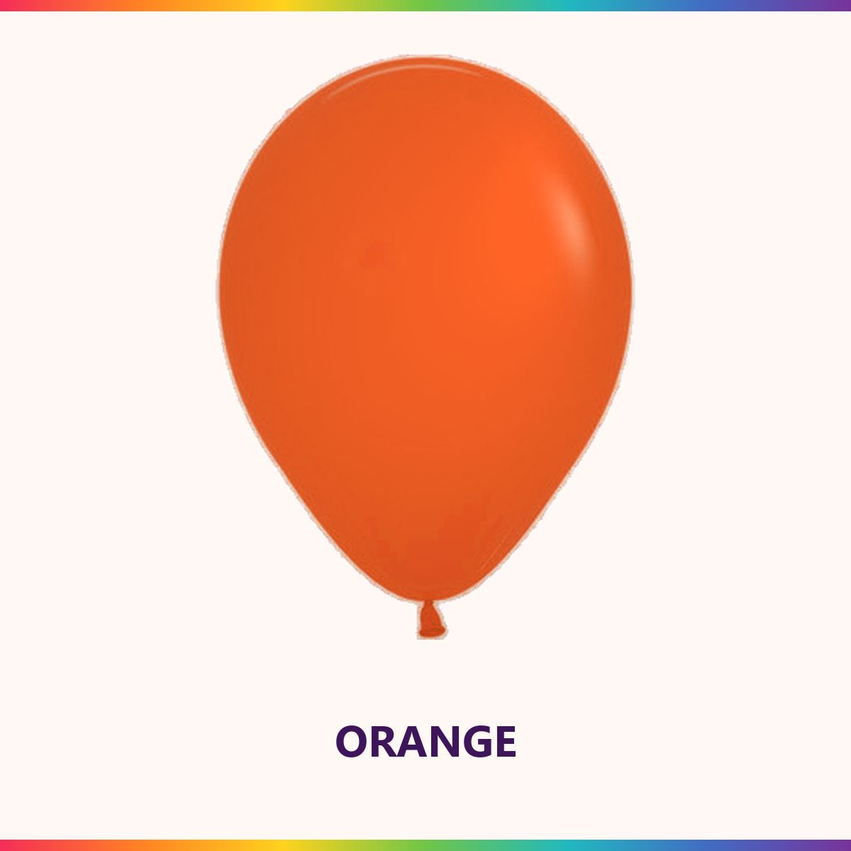 Fashion Orange single latex balloon colour