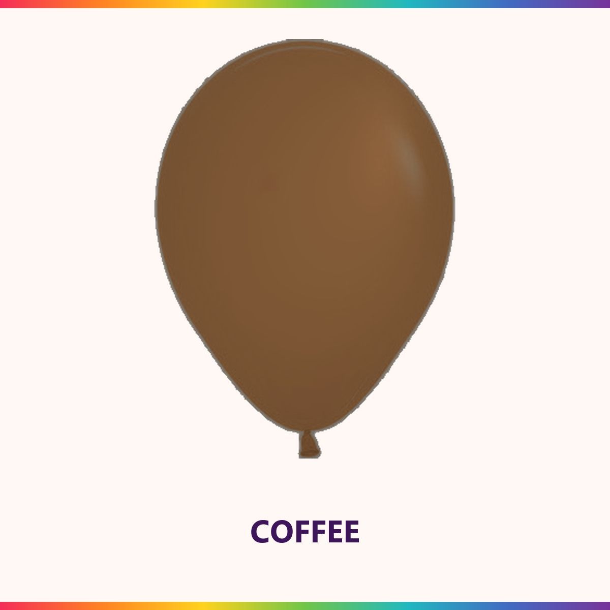 Fashion Coffee single latex balloon colour