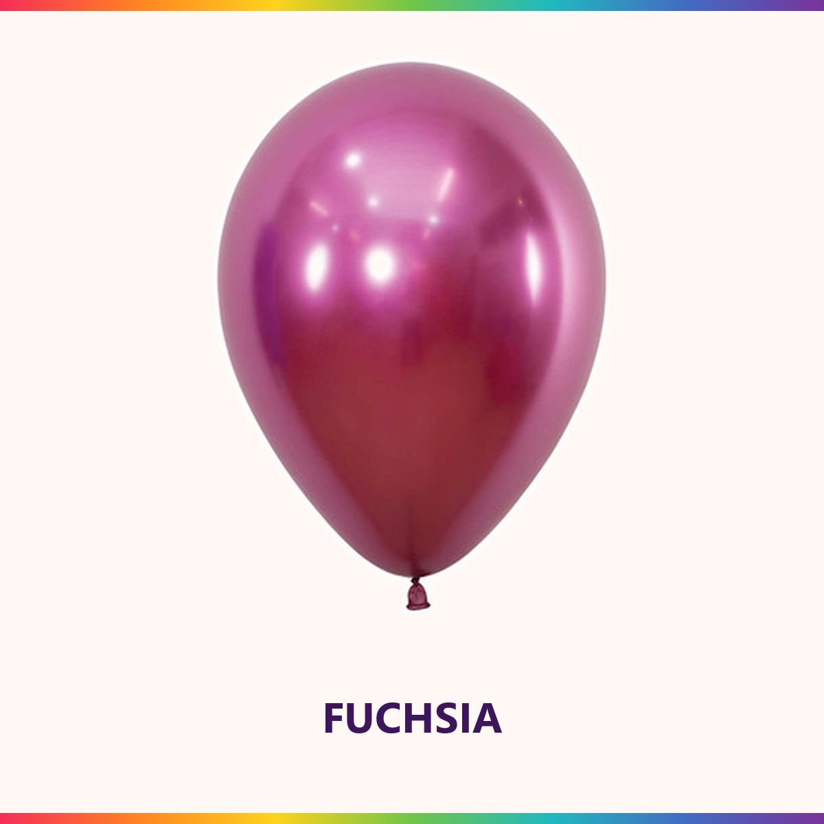 Reflex Fuchsia single latex balloon colour