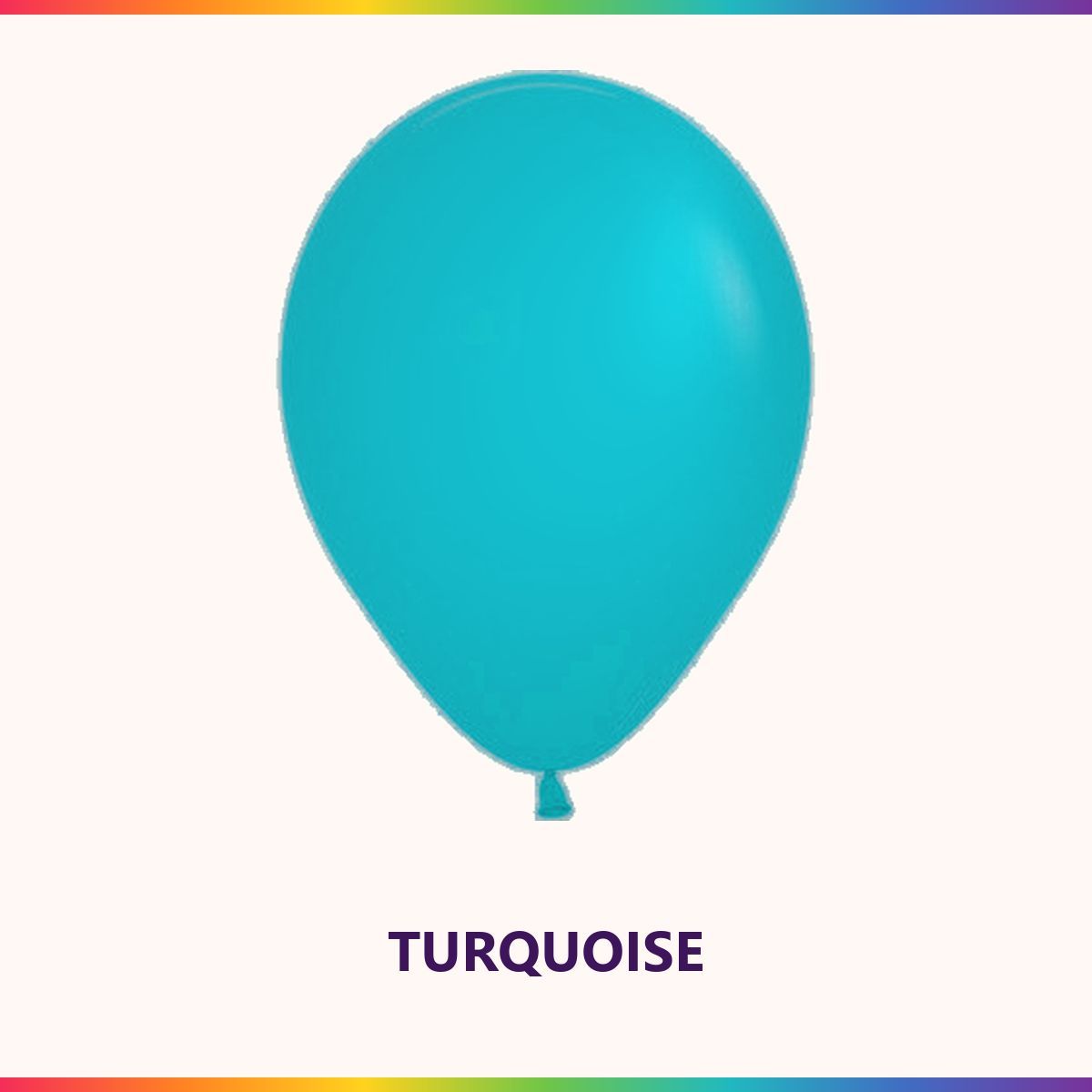 Fashion Caribbean Blue single latex balloon colour