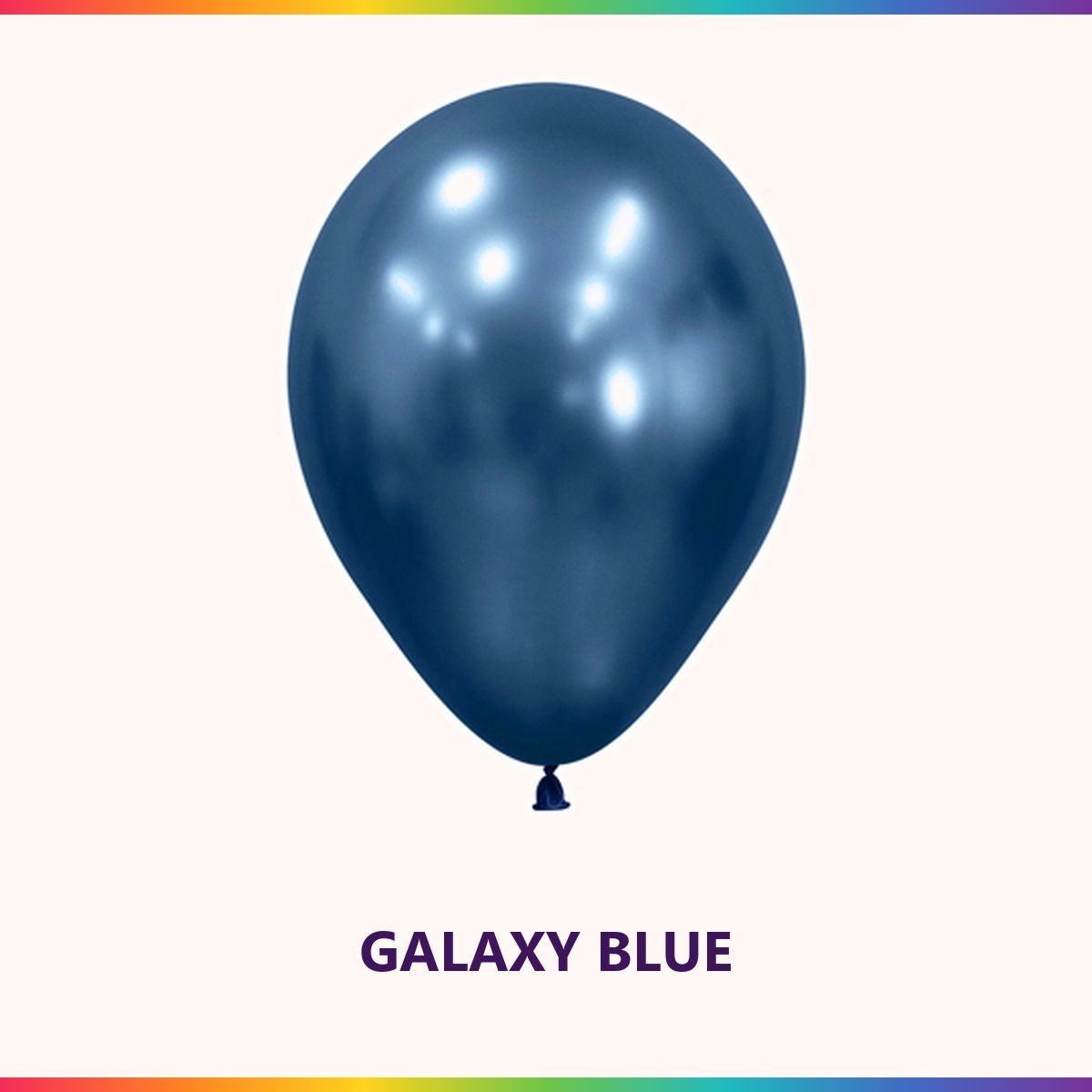Reflex Galaxy Blue single latex balloon colour