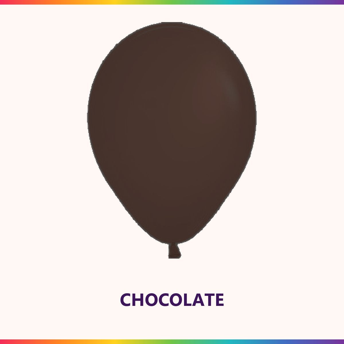 Fashion Chocolate Brown single latex balloon colour