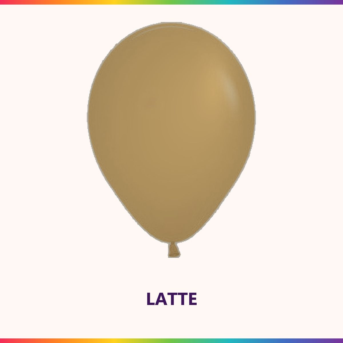 Fashion Latte single latex balloon colour