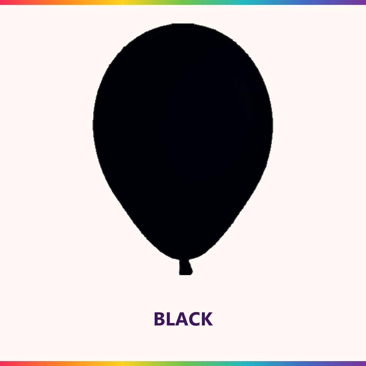 Fashion Black single latex balloon colour