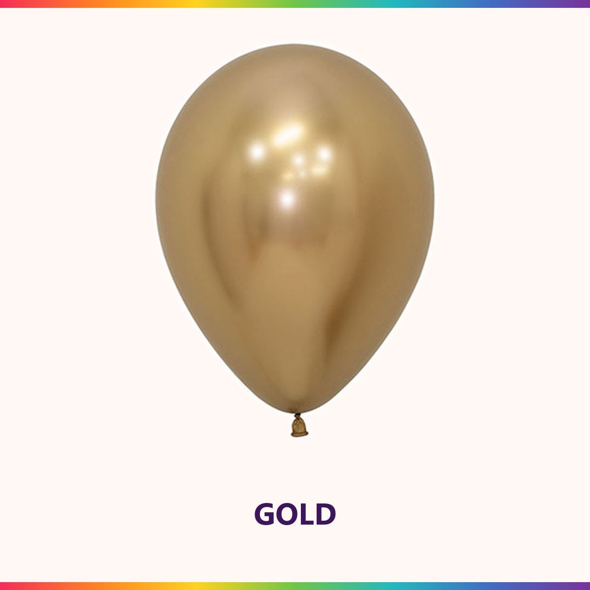 Reflex Gold single latex balloon colour