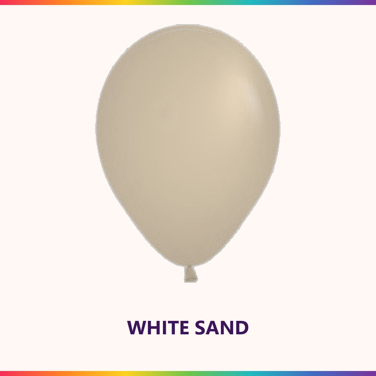 Fashion White Sand single latex balloon colour