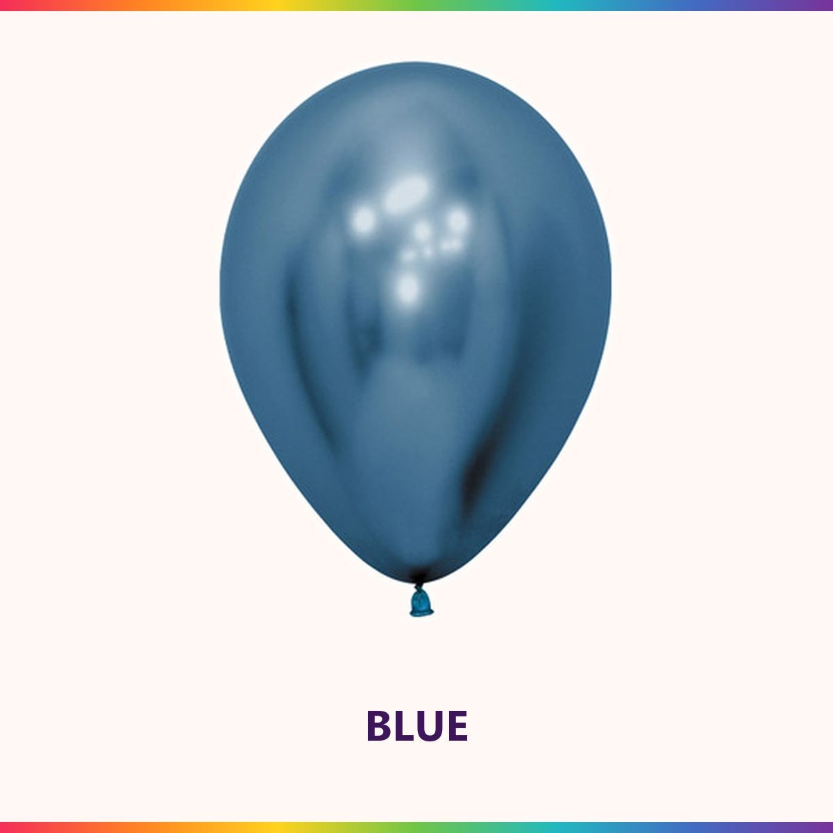 Reflex Blue single latex balloon colour